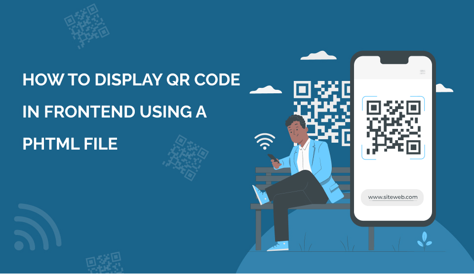 How to  display QR code in frontend using a phtml file?